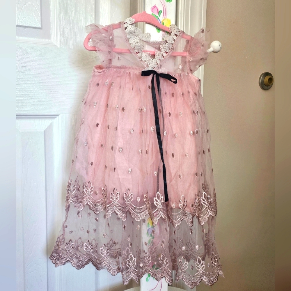 Dress Tulle Embroidered Princess Dress